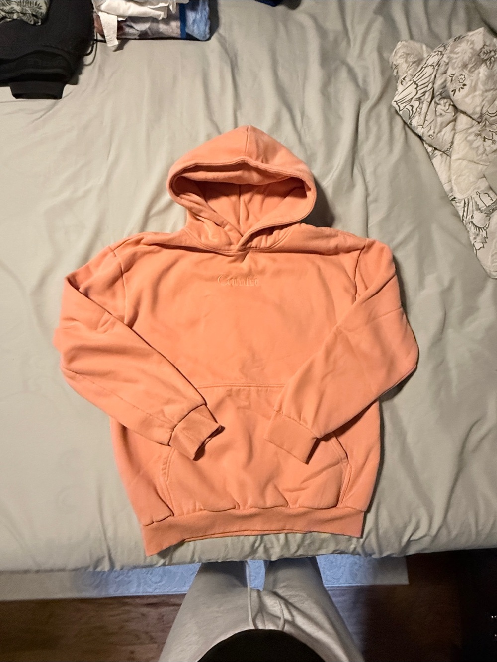 Comfrt Peach Hooded Sweatshirt